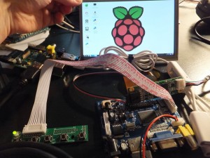 Raspberry Pi läuft mit Touch Screen Panel